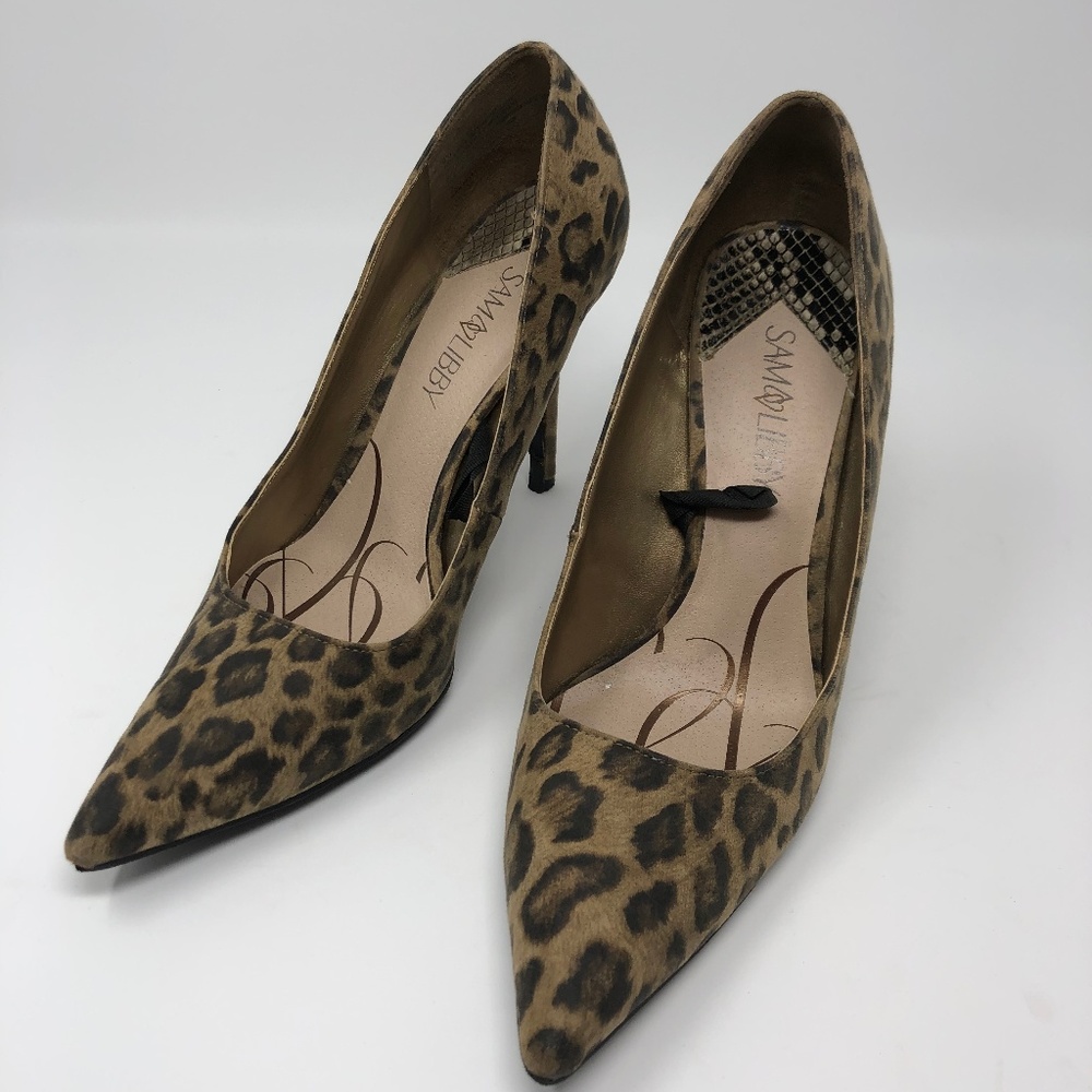 Women's Sam & Libby Leopard Pumps Size 9½